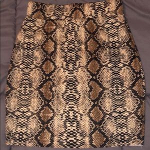 Boutique Skirt Snakeskin
